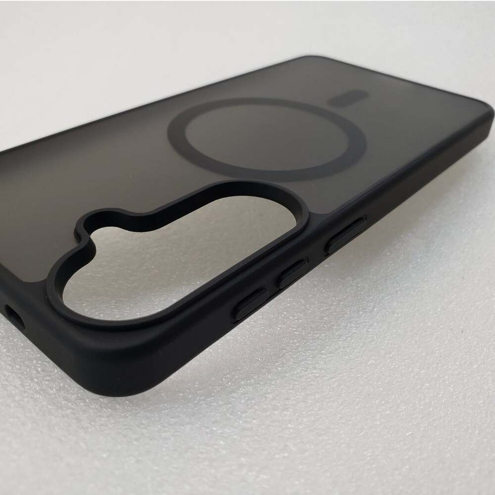 SUPFINE Magnetic Case for Samsung Galaxy S26 Plus Black Translucent